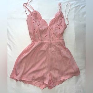 Francesca's pink romper